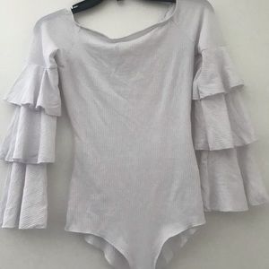 Sold❗️Off the shoulders white bodysuit